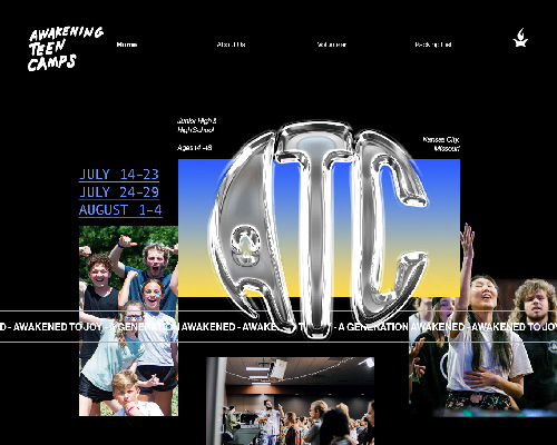 Awakening Teen Camps 2024 Branding Conepts